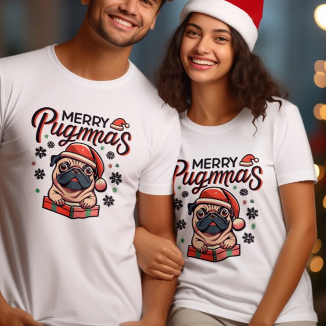 Camiseta Celebrar o espírito do Cachorro de Natal (Criador carregado)