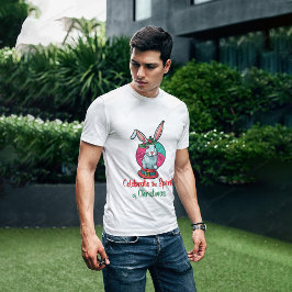 Camiseta Celebrar o espírito do coelho de Natal