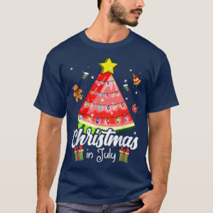Camiseta Celebrar O Natal Em Julho Com Cristo De Melancia