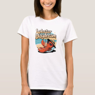 Camiseta Celebrar o Ocean Love com os Gráficos de Lagosta