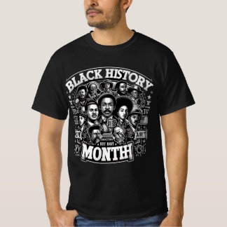 Camiseta Celebrar o Orgulho do Patrimônio Negrito da Histór