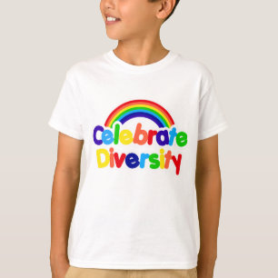 Camiseta Celebrar o Orgulho gay Rainbow da Diversidade