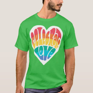 Camiseta Celebrar Orgulho LGBTQ Orgulho Arco-Íris Arte do C