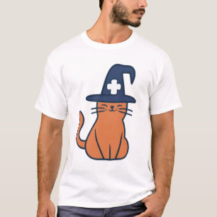 Camiseta Celebrar Queda com Torção Felina - Um Nu Spooky