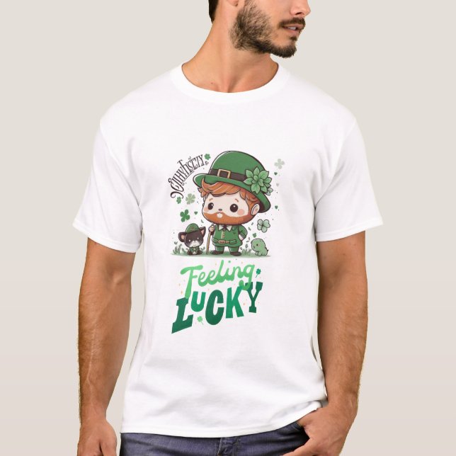 Camiseta Celebrar Ruas. Dia de Patrick em Estilo! (Frente)
