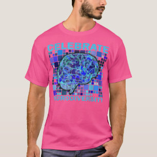 Camiseta Celebrar Teia Gráfica da Neurodiversidade