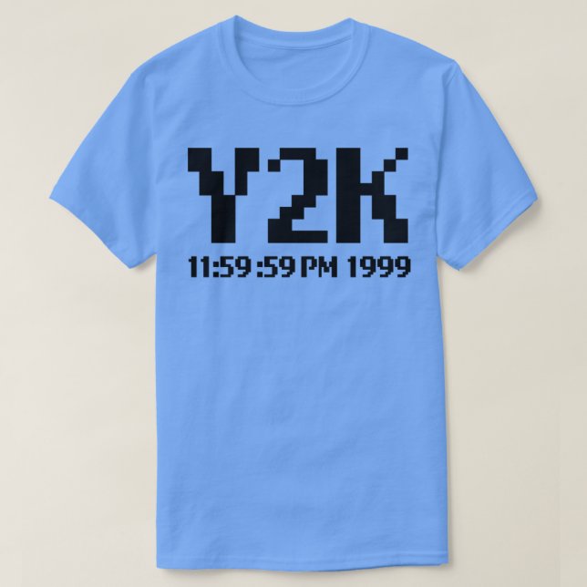 Camiseta Celebrar Y2K sobrevivendo à catástrofe do Inseto Y (Frente do Design)