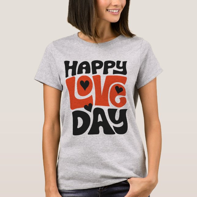 Camiseta Celebrate Love Every Day with This Vibrant Design (Frente)