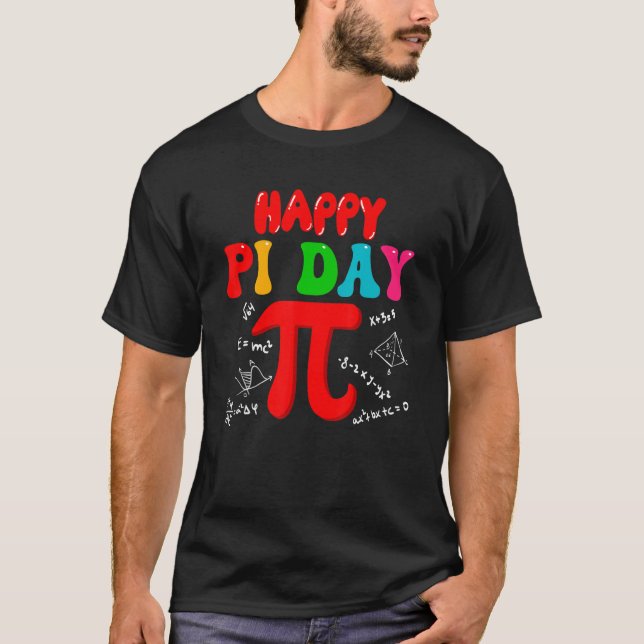 Camiseta Celebrate Pi Day Cute Pi Symbol Math Lover Teacher (Frente)