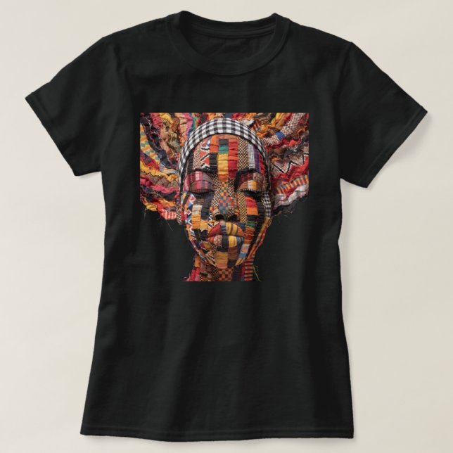 Camiseta Celebrating Colorful Black Women T-Shirt (Frente do Design)