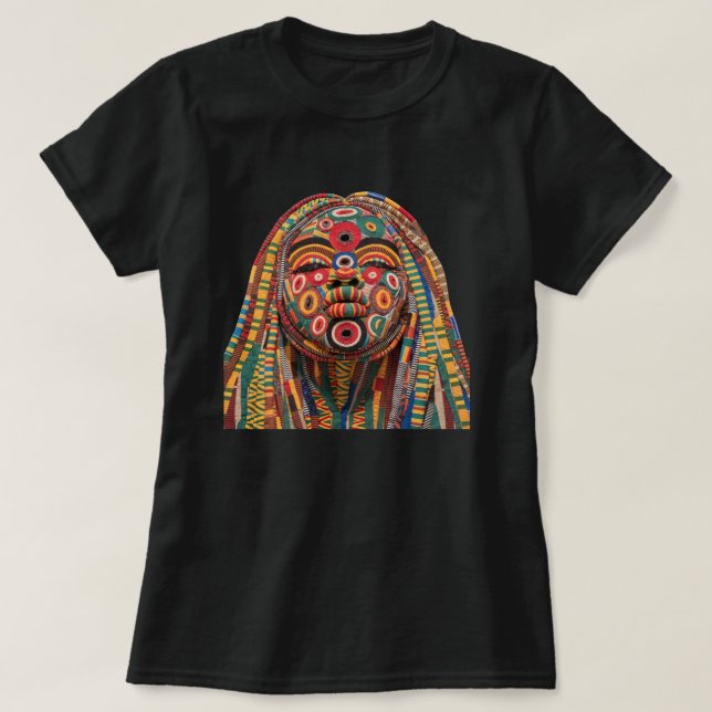 Camiseta Celebrating Colorful Black Women T-Shirt (Frente do Design)
