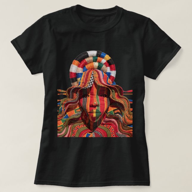 Camiseta Celebrating Colorful Black Women T-Shirt (Frente do Design)