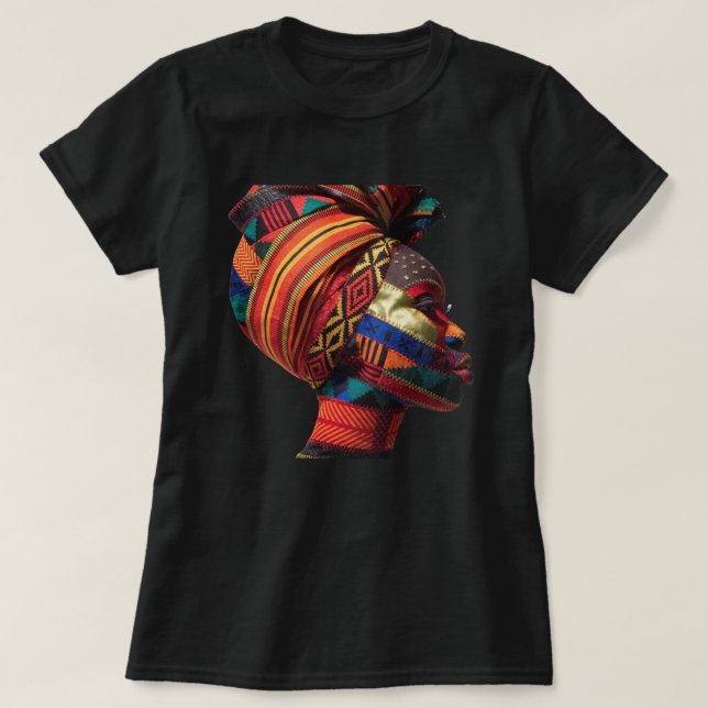 Camiseta Celebrating Colorful Black Women T-Shirt (Frente do Design)