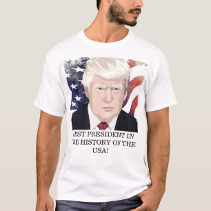 Camiseta Celebre a América e o Presidente Trump #33