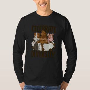 Camiseta Celebre a Diversidade Dono de Porquinho-da-Índia A