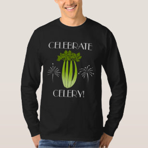 Camiseta Celebre Aipo Vegetais Irônicos Alho-Poró