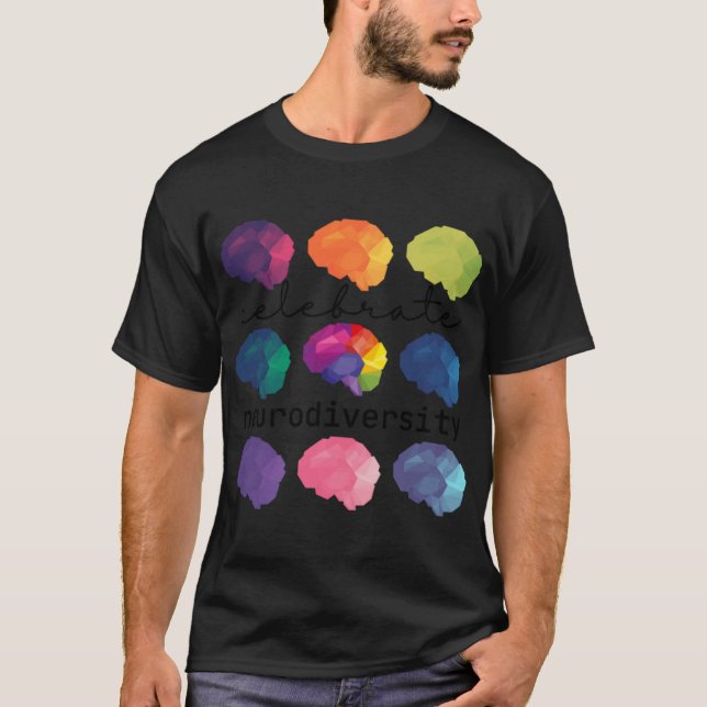 Camiseta celebre amigo da neurodiversidade (Frente)
