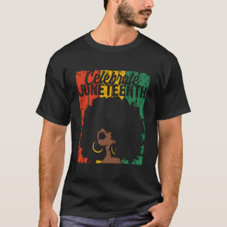 Camiseta Celebre as Cores Africanas do Juneteenth