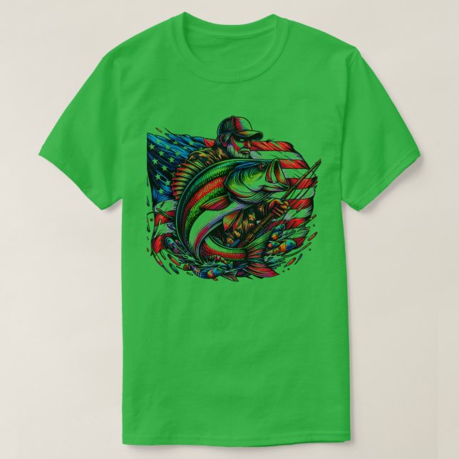 Camiseta Celebre e mostre seu amor por pescar com isso (Frente do Design)