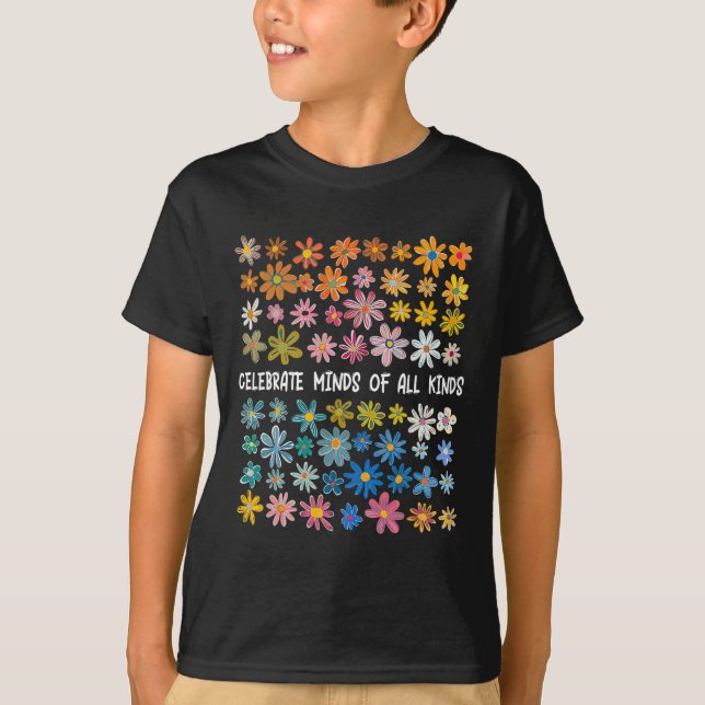 Camiseta Celebre Mentes De Todos os Tipos (Frente)