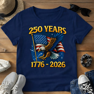 Camiseta Celebre o 250º Aniversário da América EUA 250