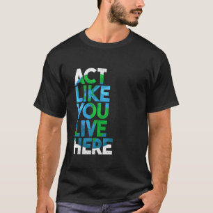 Camiseta Celebre o Dia da Terra Proteção Ambiental Natur