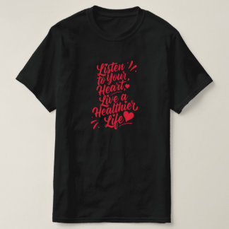 Camiseta Celebre o Dia Mundial do Coração com Tipografia El