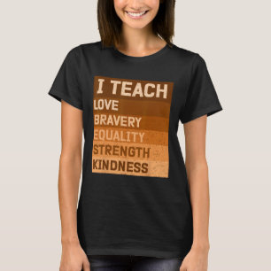 Camiseta Celebre o Mês da História Negra Eu Ensino História