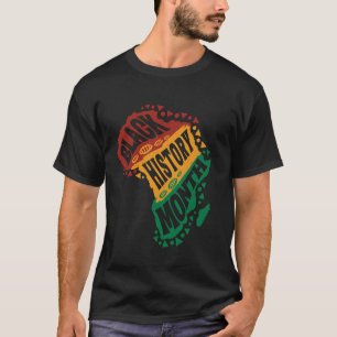 Camiseta Celebre o Mês da História Negra Mapa Africano Orgu