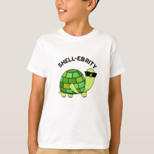 Camiseta Celebridade Engraçada de Shell Tortoise Pun
