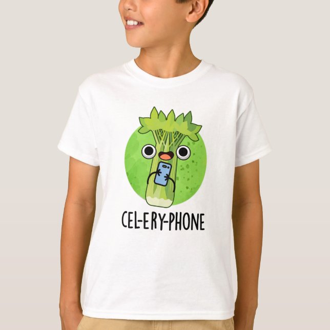 Camiseta Celeiro Celular Engraçado Aipo Engraçado Veggie Pu (Frente)