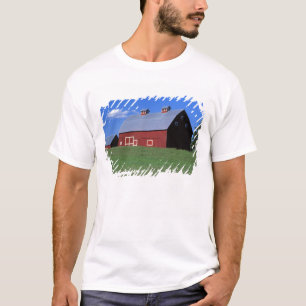 Camiseta Celeiro vermelho no condado de Latah, estado de Id