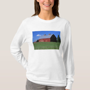 Camiseta Celeiro vermelho no Condado de Latah, estado de Id
