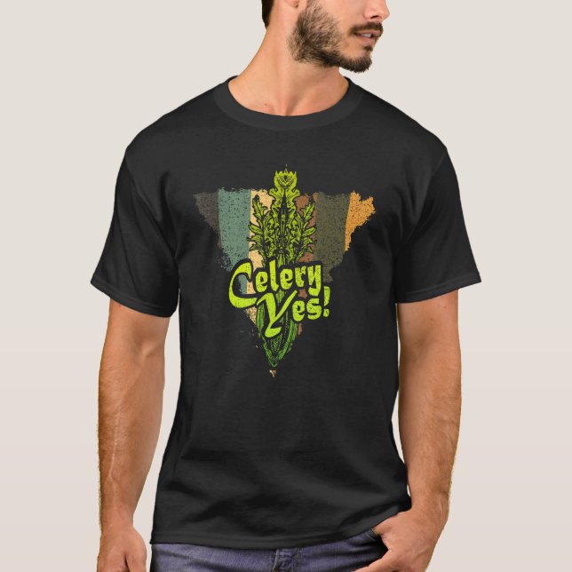 Camiseta Celery Sim Jardineiro de Legumes (Frente)