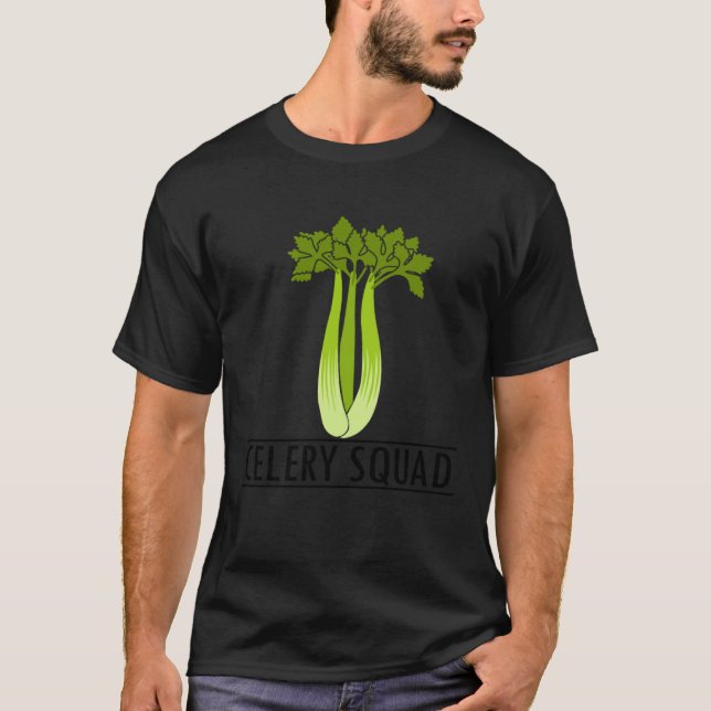 Camiseta Celery Squad Vegetable Fan Ironic Leek (Frente)
