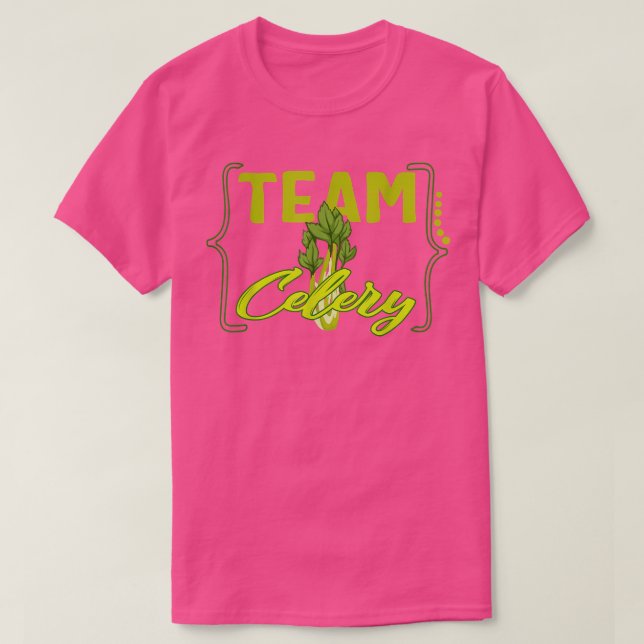 Camiseta Celery Team Gardening Celery Farmer Vegan Saudável (Frente do Design)