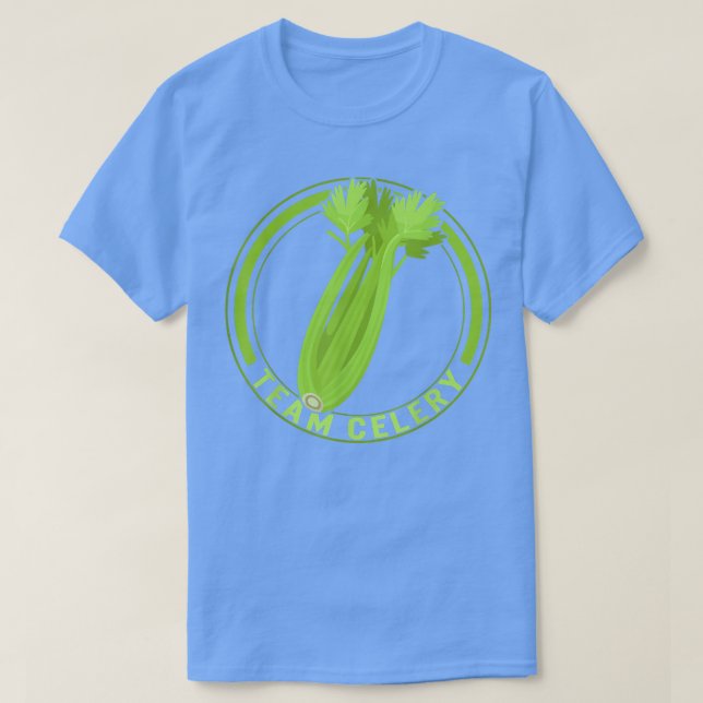 Camiseta Celery Team Gardening Celery Farmer Vegan Saudável (Frente do Design)