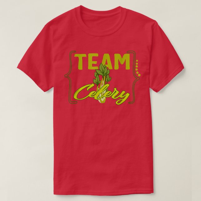 Camiseta Celery Team Gardening Celery Farmer Vegan Saudável (Frente do Design)