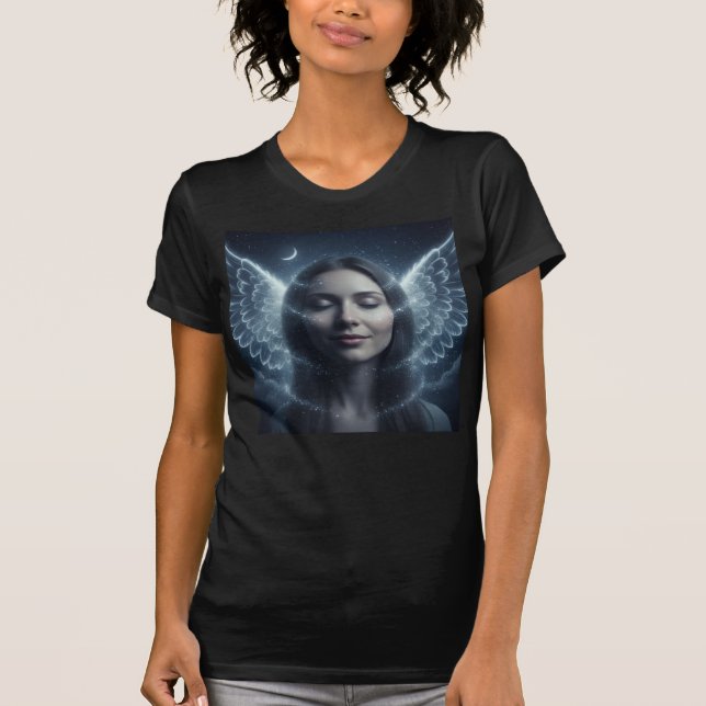 Camiseta Celestial Angel Awakening – Divine Feminine Light  (Frente)