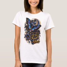 Camiseta Celestial Borboleta Deixe Sua Alma Brilha