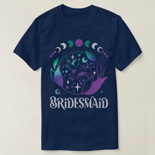 Camiseta Celestial Bride Bridesmaid Bachelorette Party Wome (Frente do Design)