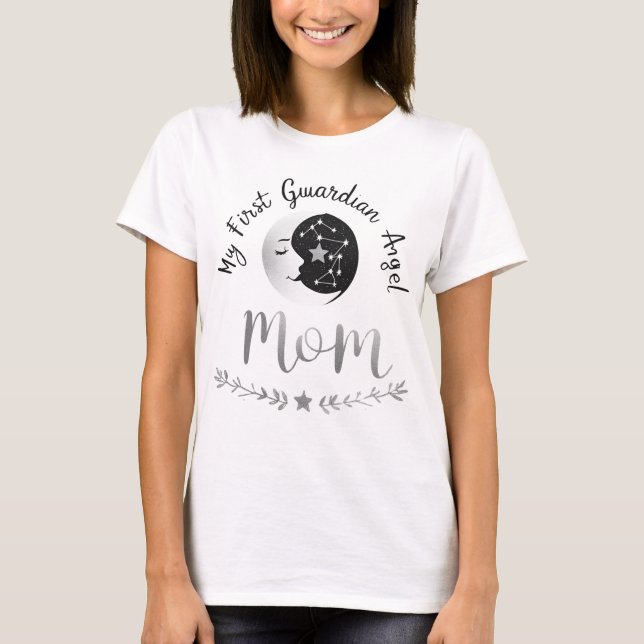 Camiseta Celestial Guardian Mãe | Lua e Primeira Arte de Jo (Frente)
