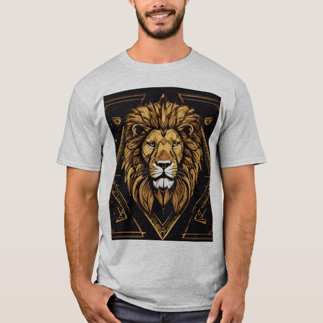 Camiseta Celestial Lion T-Shirt – PremiuMen's Basic T-Shirt (Frente)