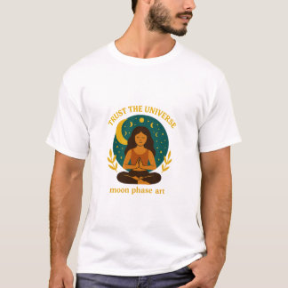 Camiseta Celestial Mindful Moon Design