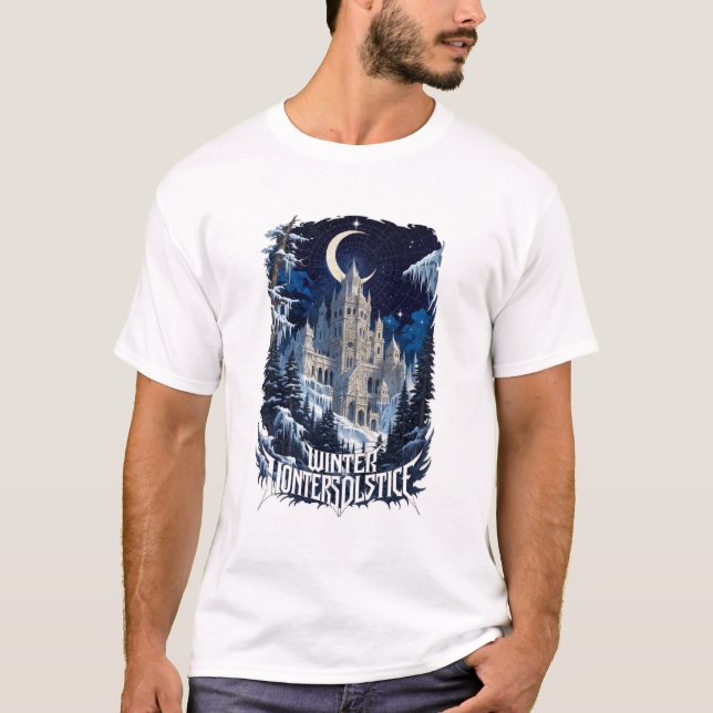Camiseta Celestial Winter Temple T-Shirt, Premium (Frente)