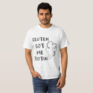 Camiseta Celiac Awarness Gluten Me Trouxe Tootin