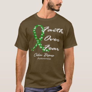 Camiseta Celiac Sensibilização Fé Sobre Medo Neste F