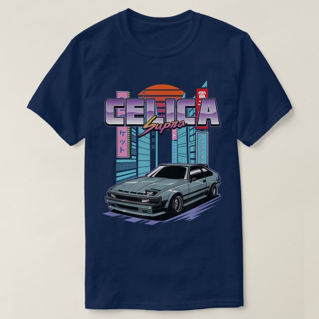 Camiseta Celica Supra MK2 XX MÃE60 A60 Gráfico (Frente do Design)