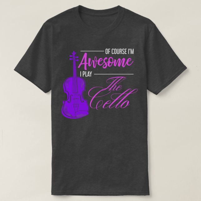 Camiseta Cellist Encantada Música Cello (Frente do Design)