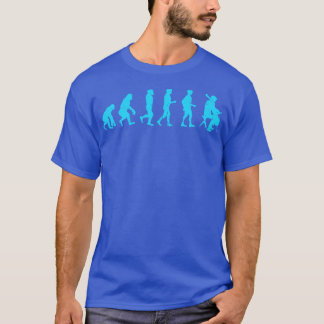 Camiseta Cellist Evolution Idea Cello Player Azul